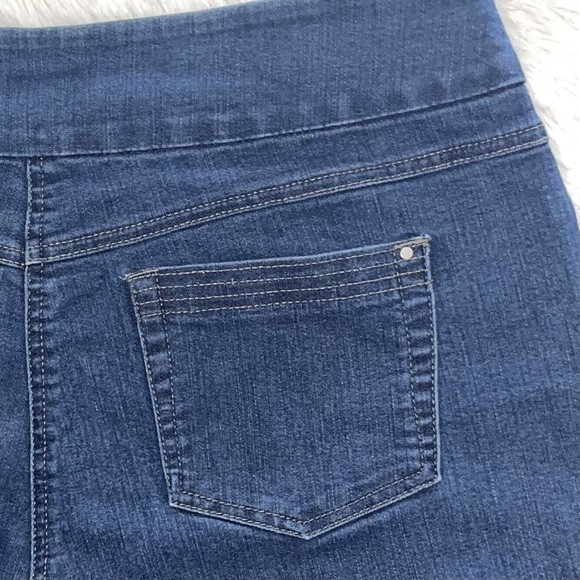 Westbound Cropped Jeans Plus Size 14 Capri Pull On Pants Denim Jeggings Blue - Picture 5 of 11